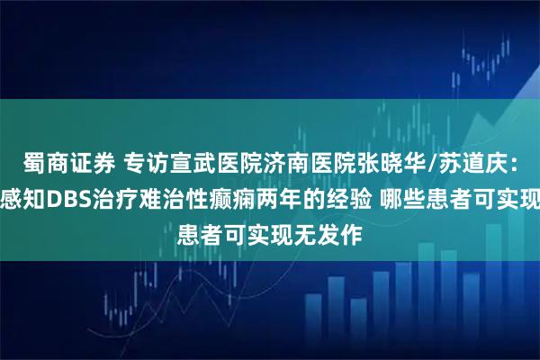 蜀商证券 专访宣武医院济南医院张晓华/苏道庆：应用可感知DBS治疗难治性癫痫两年的经验 哪些患者可实现无发作