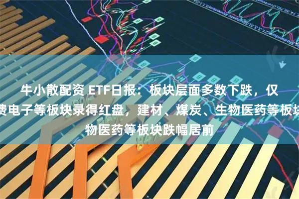 牛小散配资 ETF日报：板块层面多数下跌，仅通信、消费电子等板块录得红盘，建材、煤炭、生物医药等板块跌幅居前