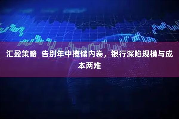 汇盈策略  告别年中揽储内卷，银行深陷规模与成本两难